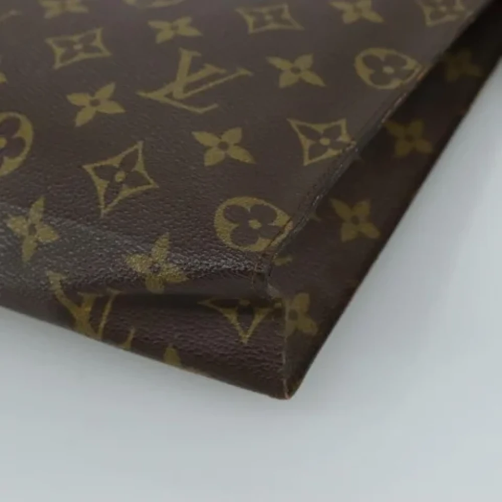 Louis Vuitton Vintage Pre-owned Canvas clutches Brown Dames