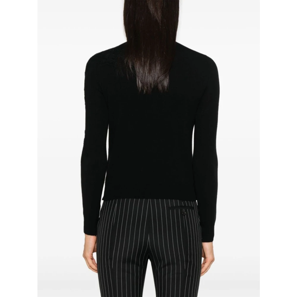 Ermanno Scervino Zwarte Lupetto Trui Black Dames