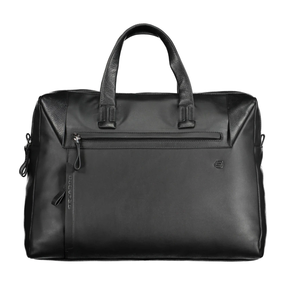 Piquadro Black Leather Men's Briefcase - Image 2