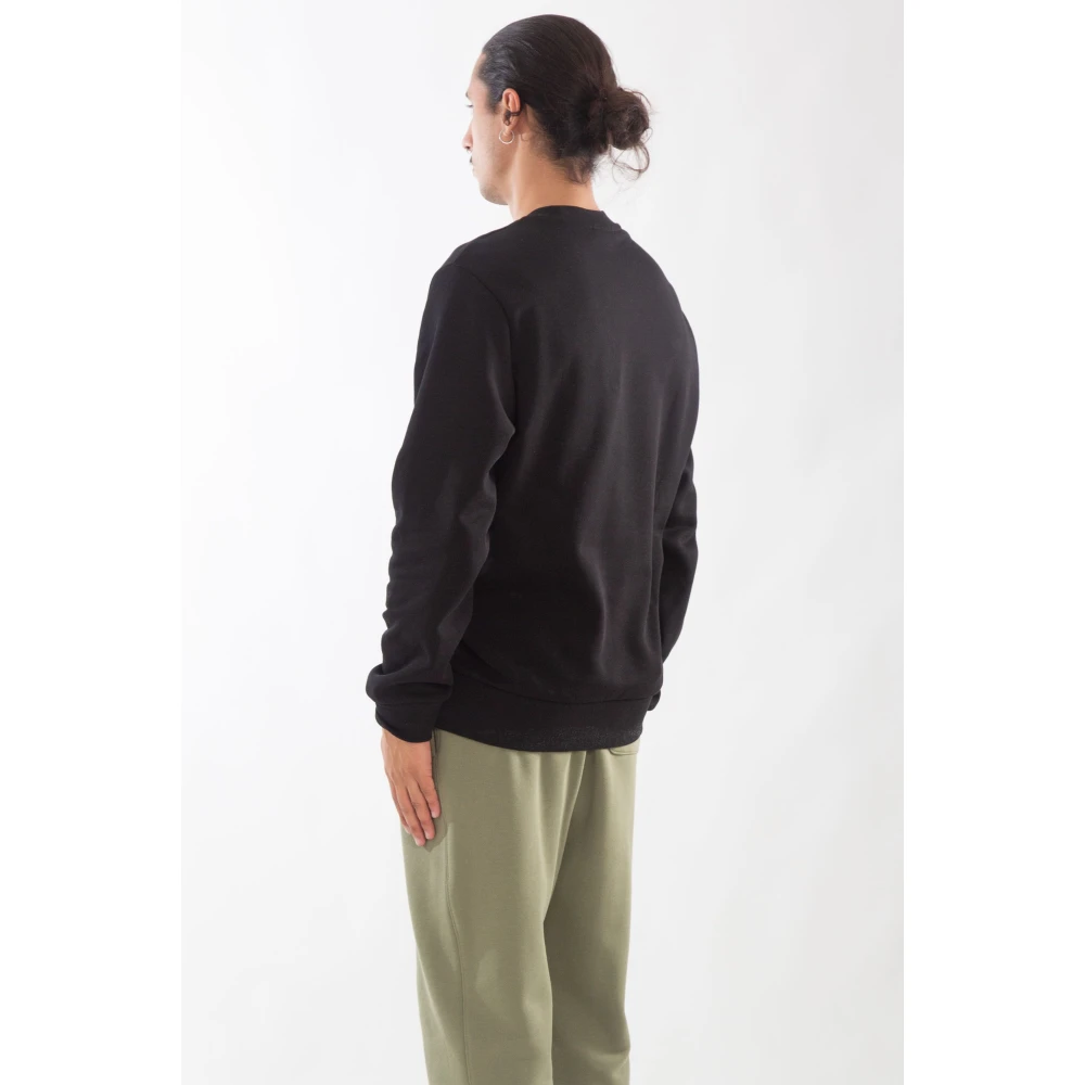 Lacoste Fleece Croc Sweatshirt in Klassieke Stijl Black Heren