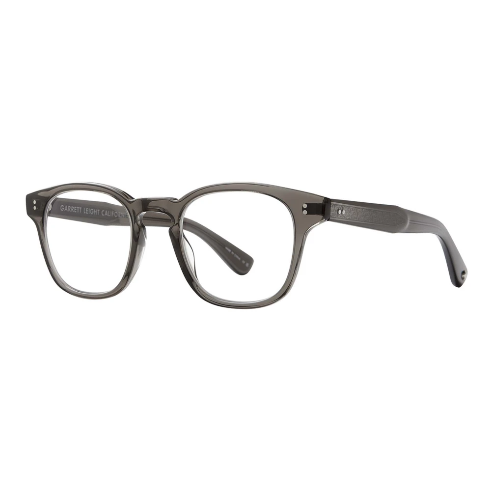 Garrett Leight Vierkante acetaat montuur zonnebril Gray Unisex