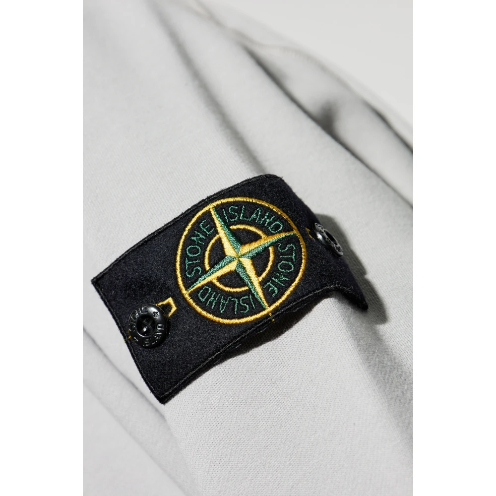 Stone Island Sweatshirt met logo Gray Heren