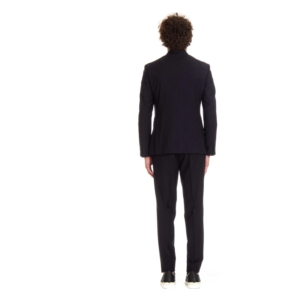 Ermenegildo Zegna Blauwe Wollen Jurk Techmerino™ Blue Heren