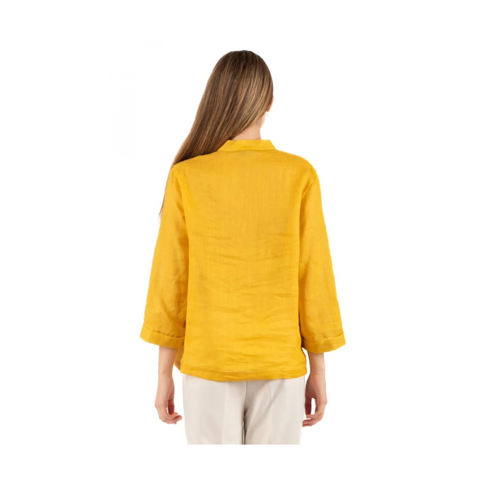 Hanita Elegante Blouse Yellow Dames