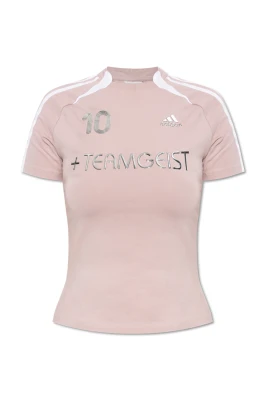 T-shirt med tryckt logotyp