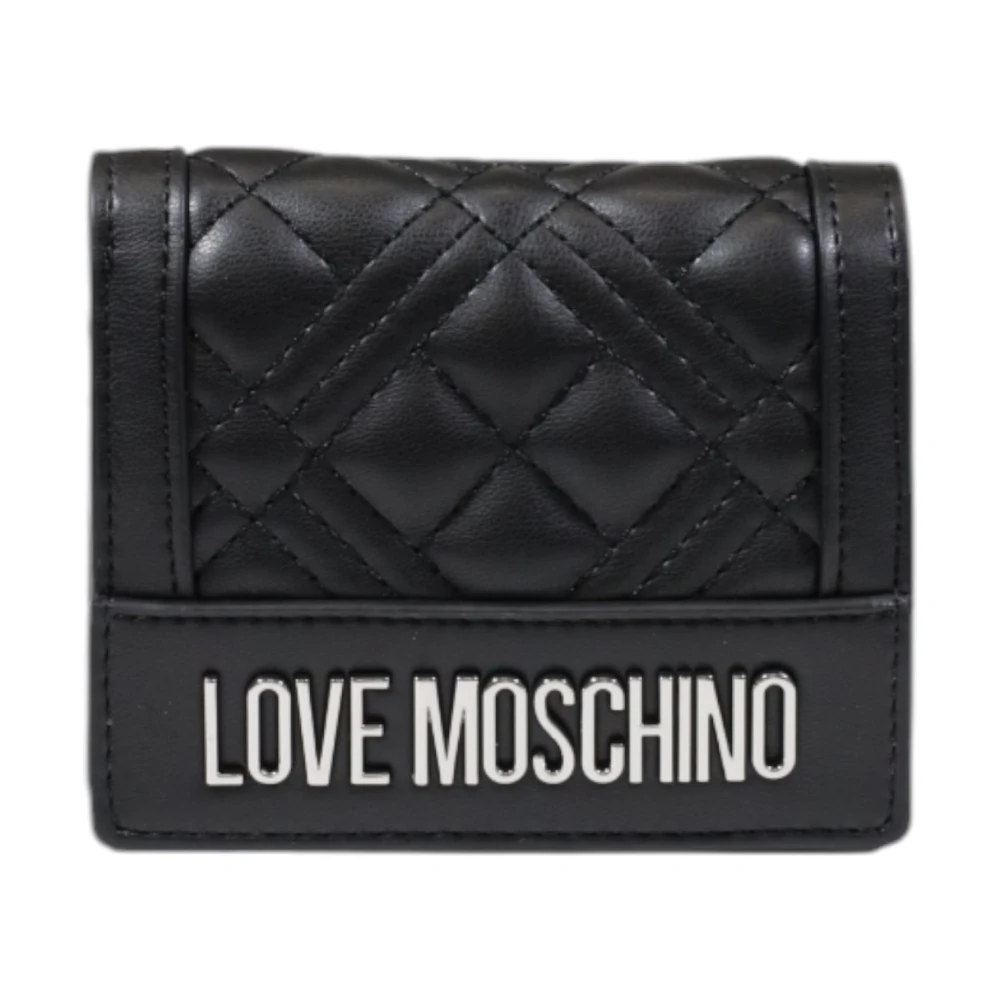 Love Moschino Kleine Damesportemonnee Lente Zomer Collectie Black Dames