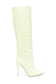 Krokodylowe buty na obcasie