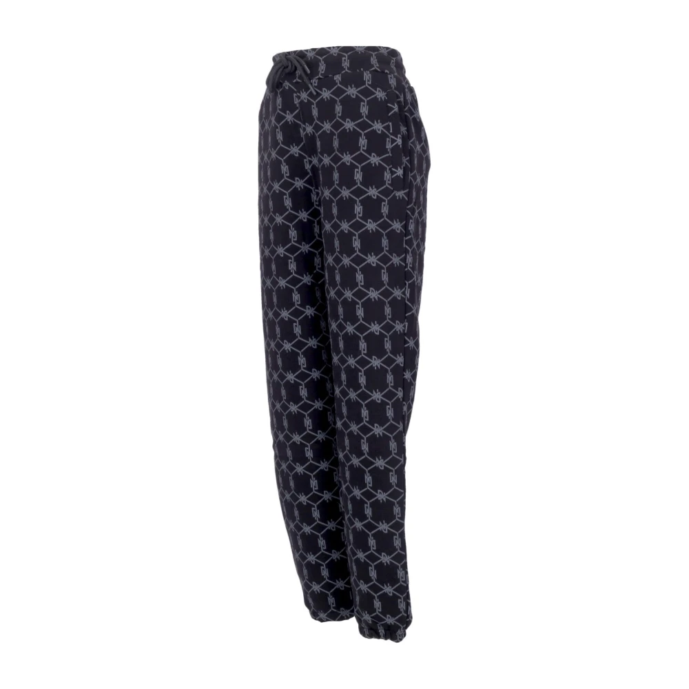 Dolly Noire Monogram Zwart Sweatpants Fleece Tracksuit Black Heren