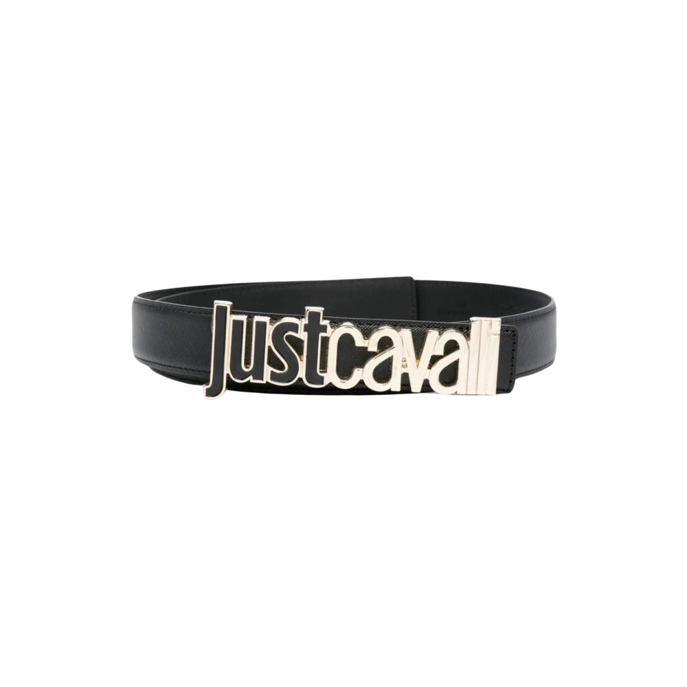 Just Cavalli Metal Letterin Damesriem Black Dames