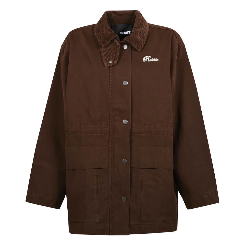 Rotate Birger Christensen Logo Jacket Brown Dames