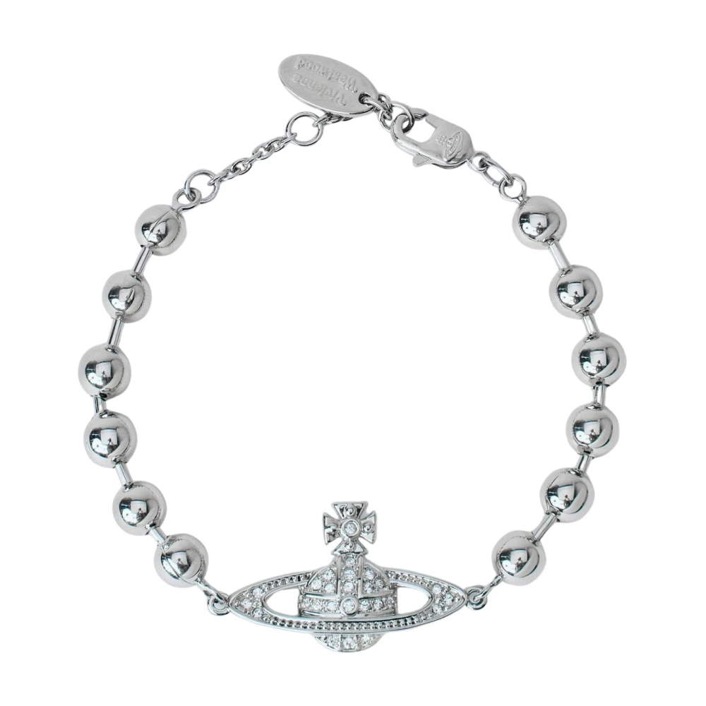 Vivienne Westwood Women's Gray Bracelets, One Size, Thames Mini Bas Relief Bracelet