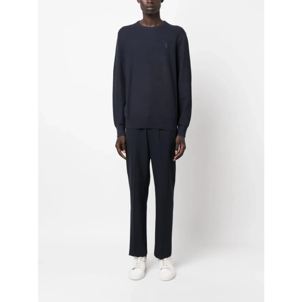 Polo Ralph Lauren Navy Heather Gebreide Trui Blue Heren