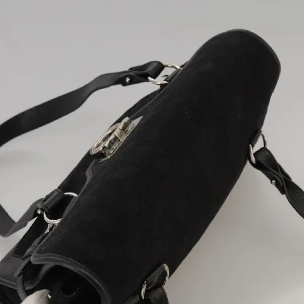Salvatore Ferragamo Pre-owned Suede handbags Black Dames