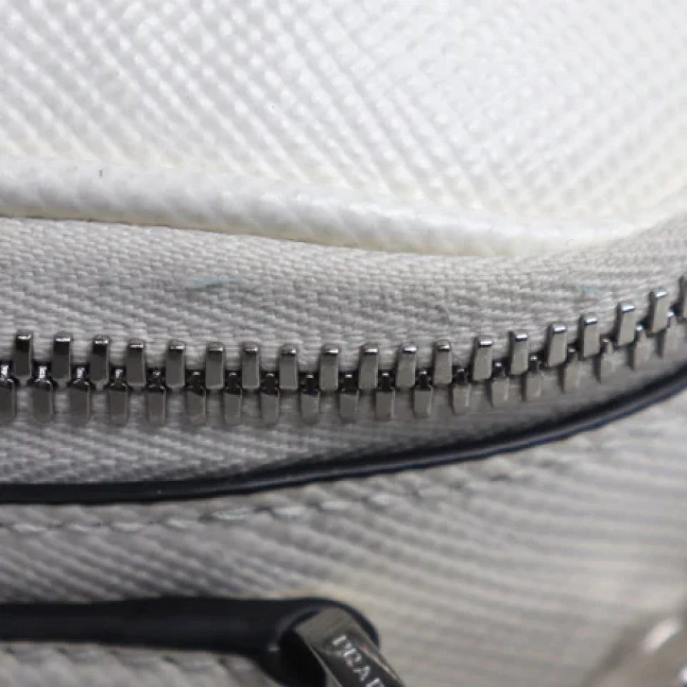 Prada Vintage Pre-owned Leather prada-bags White Dames