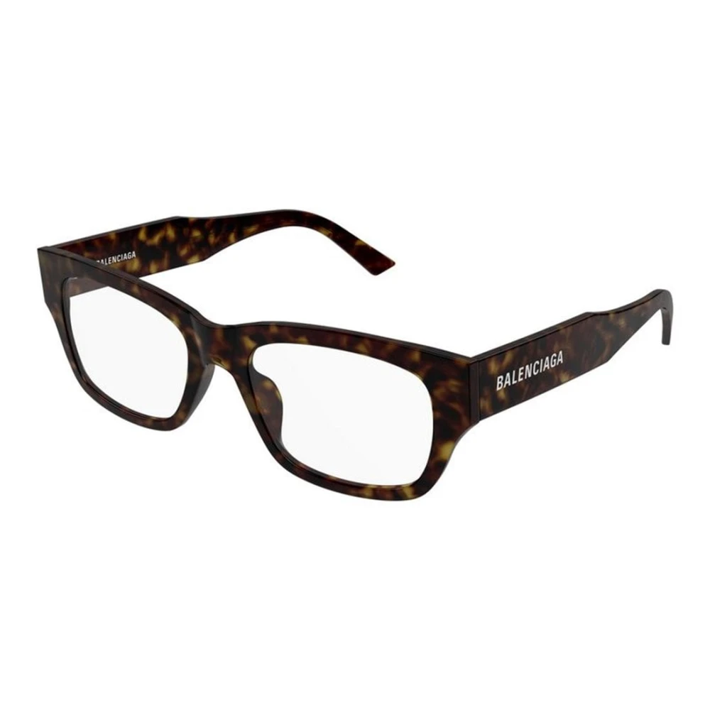 Balenciaga Men's Brown Squared Eyeglasses - Glasses - 54 Mm - Accessories