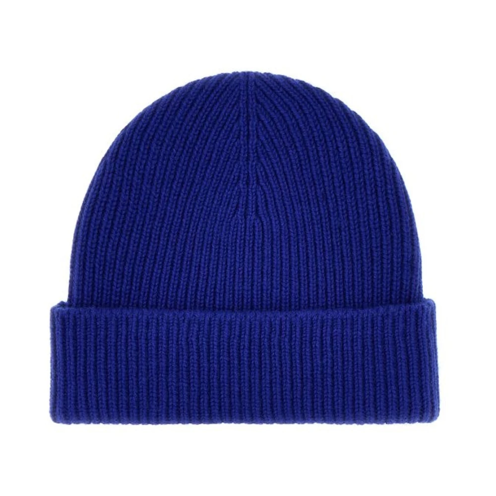 Burberry Blauwe Cashmere Beanie Hat Aw24 Blue Heren