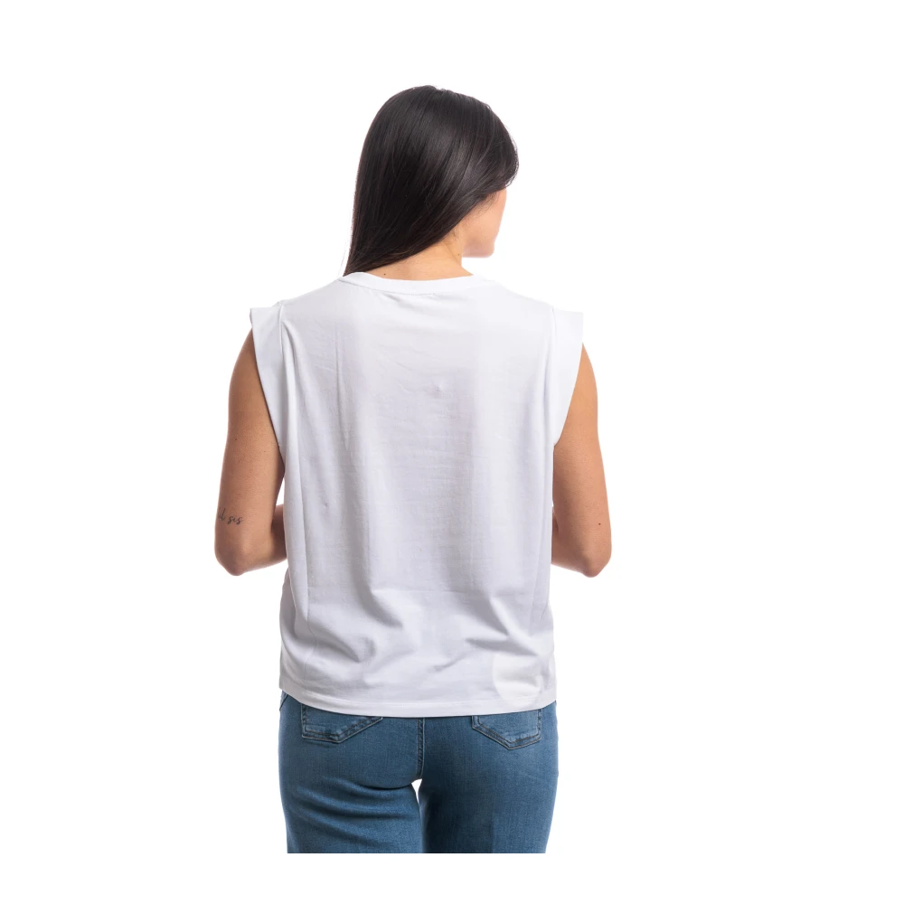 Liu Jo Bedrukt T-shirt voor vrouwen White Dames