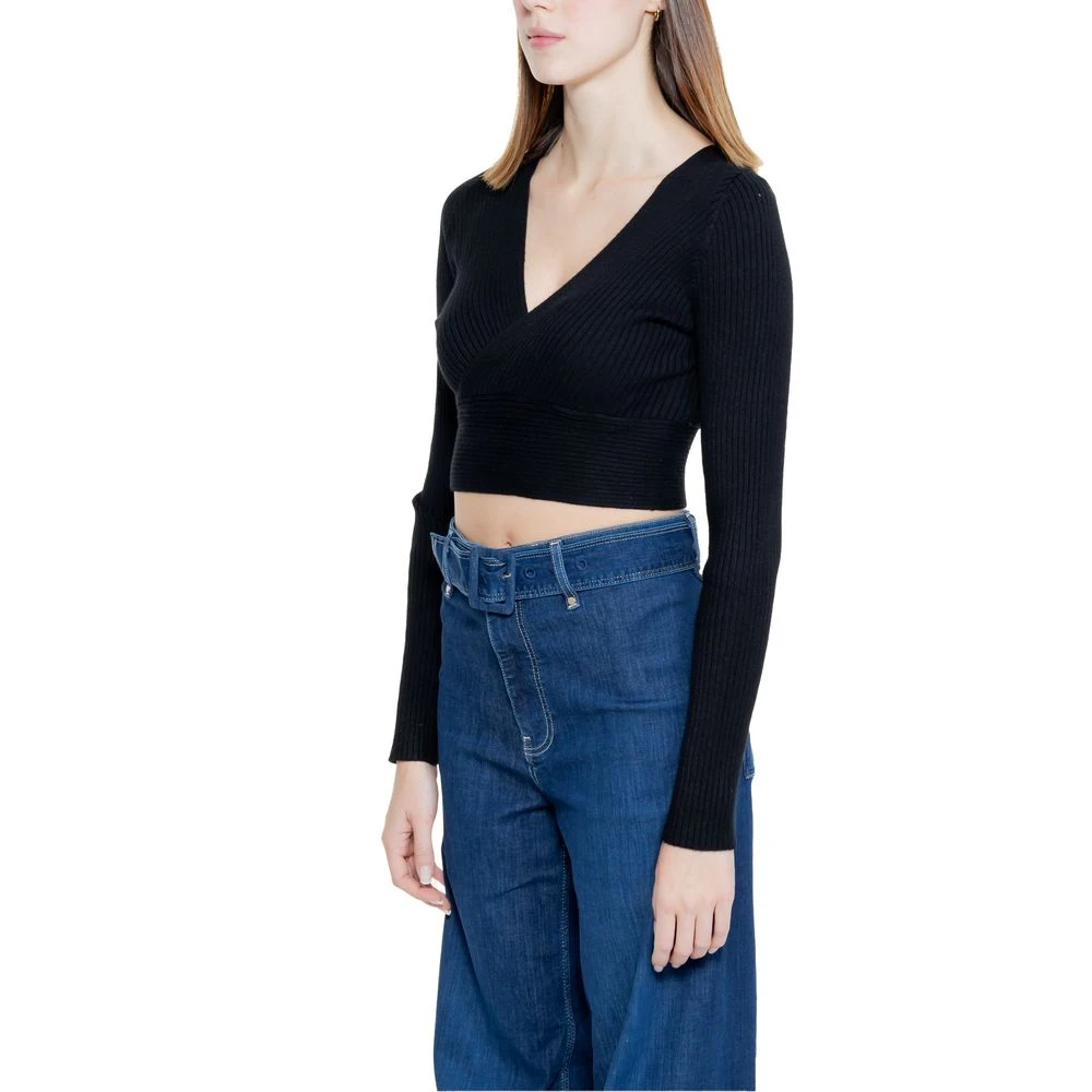 Only Zwarte Viscose Tops & T-Shirt Collectie Black Dames