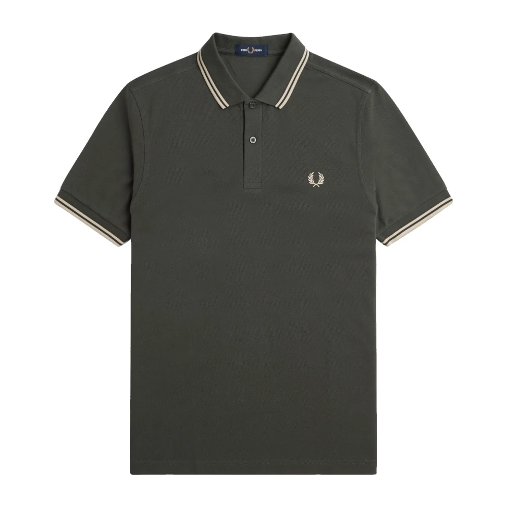 Fred Perry Slim Fit Twin Tipped Polo Blue, Herr