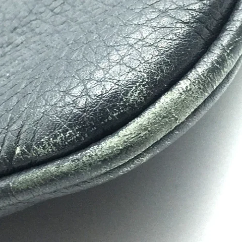 Gucci Vintage Pre-owned Leather gucci-bags Gray Heren