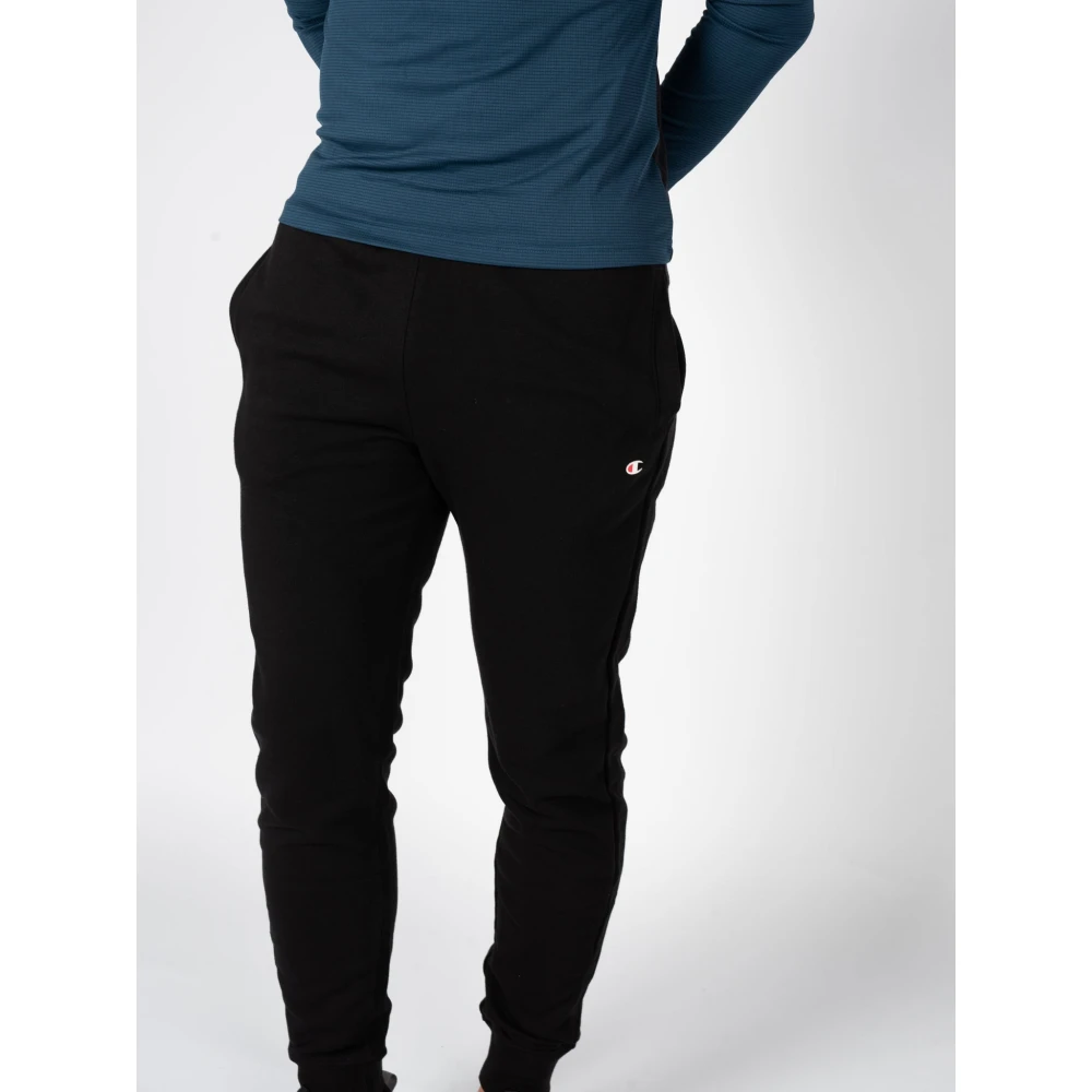 Champion Casual Elastische Taille Tapered Broek Black Heren