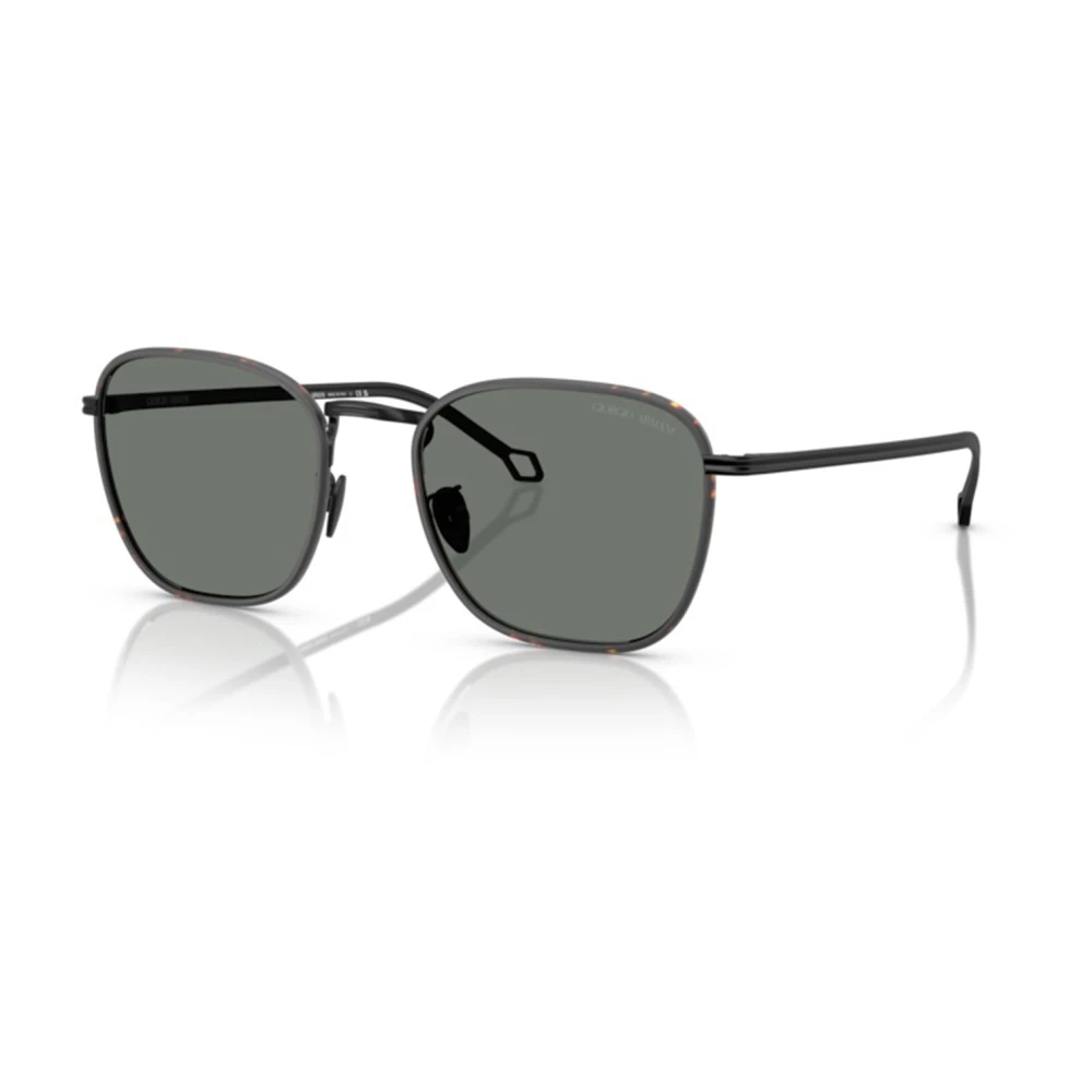 Giorgio Armani Structured Square Sunglasses With Windsor Rims - Male - Sunglasses - Black - 54 Mm - Accessories