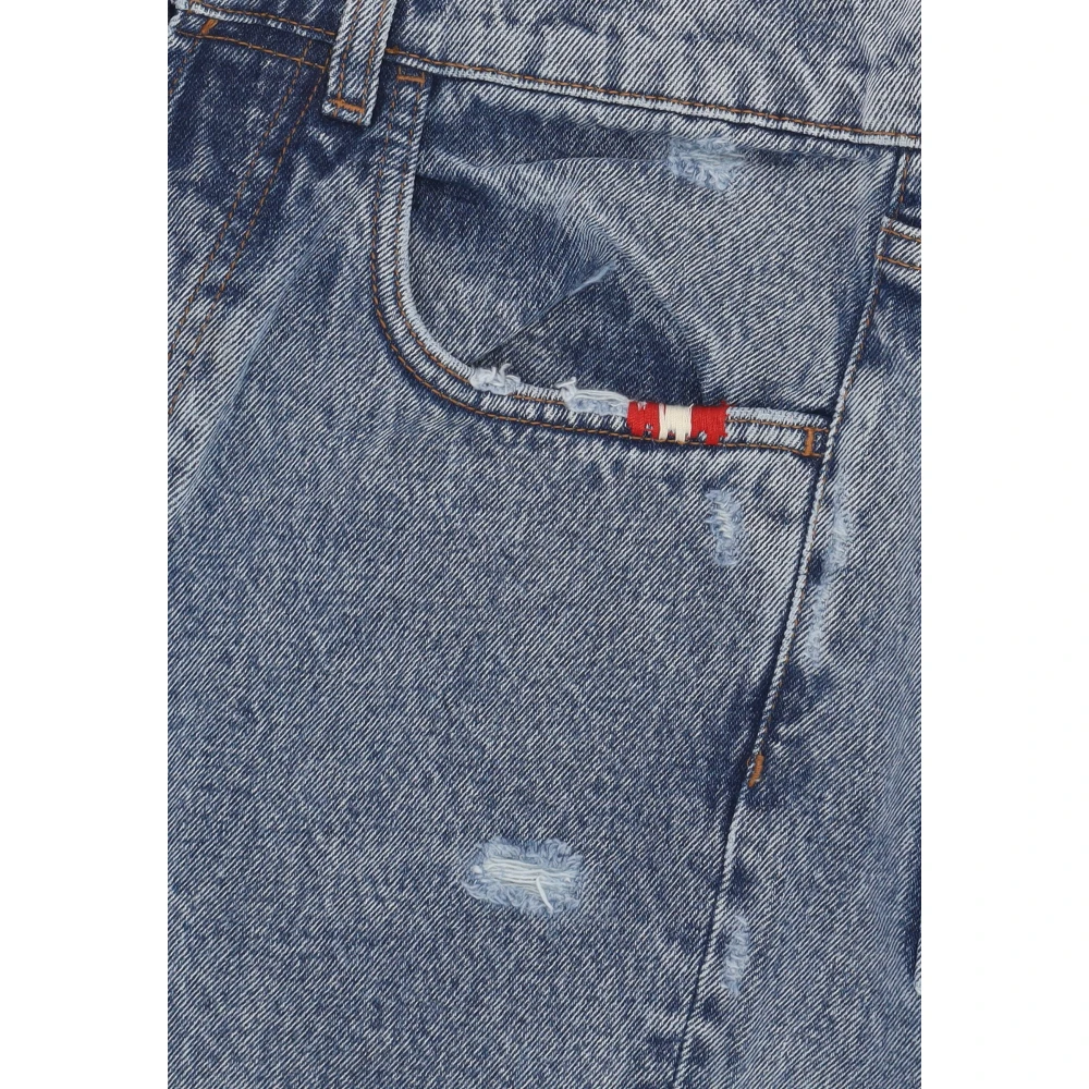 Amish Slim Fit Denim Jeans Blue Heren