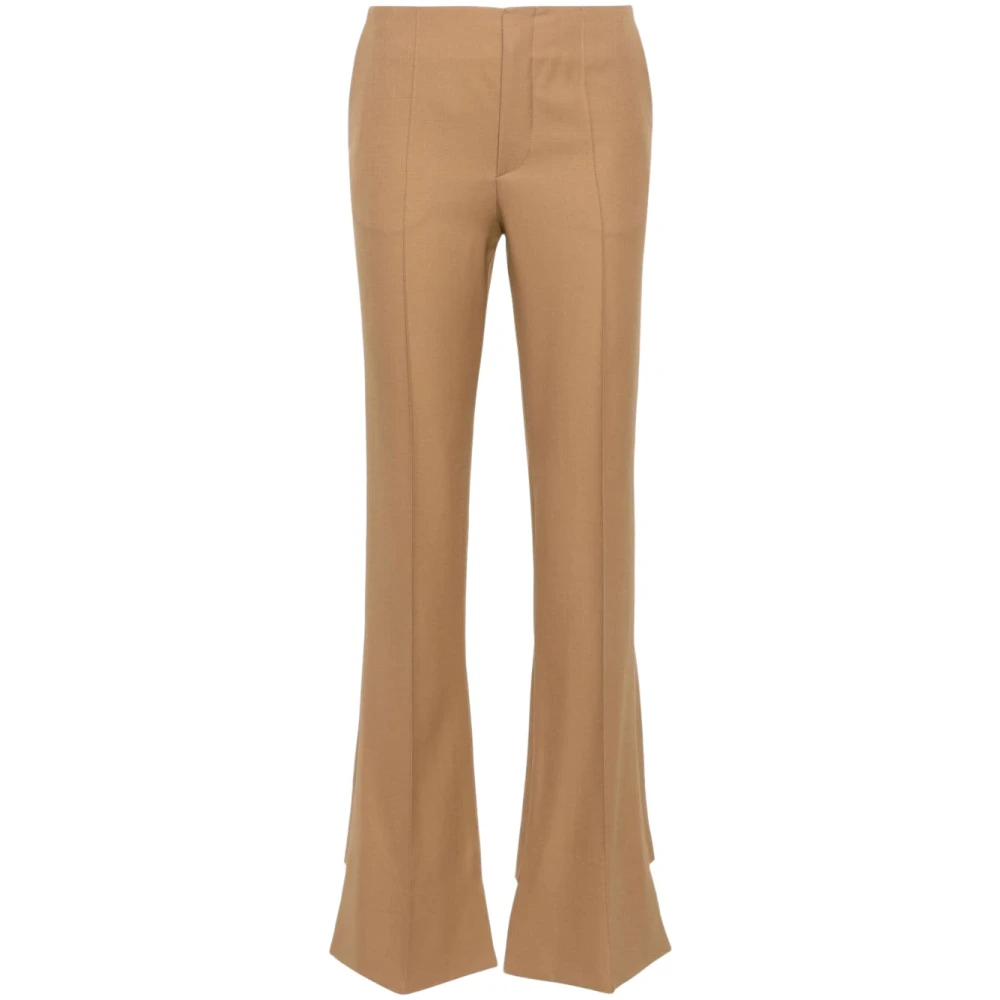Chloé, Wide Trousers, female, Brown, M, Elegant Trousers for Women