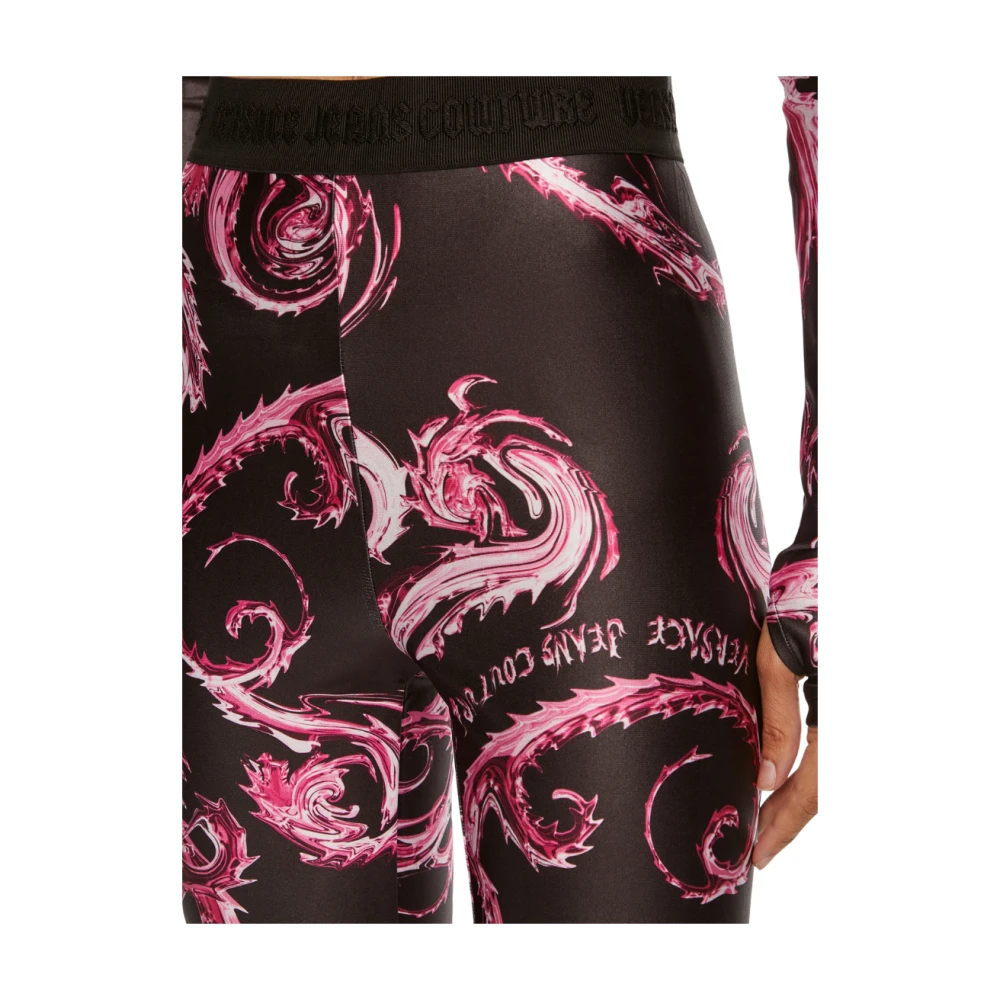 Versace Jeans Couture Chromo Print Lycra Leggings Multicolor Dames