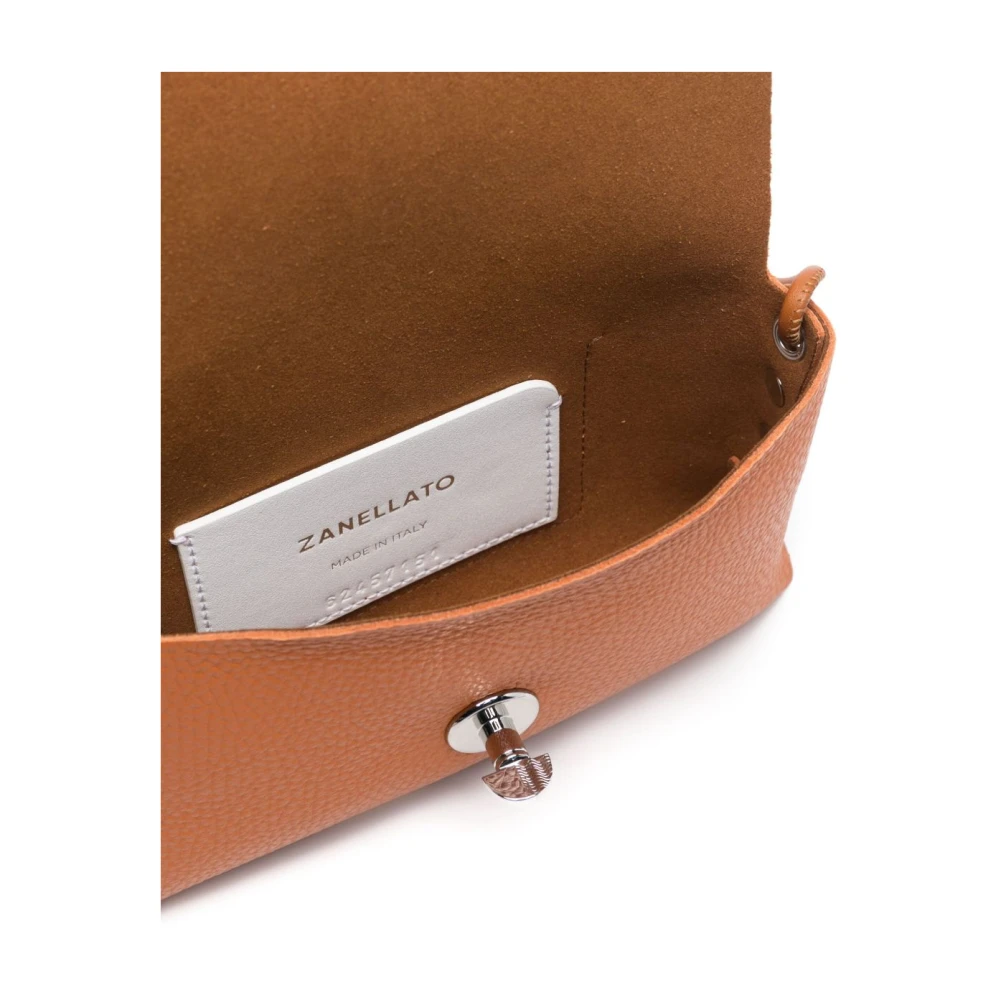 Zanellato Oranje Leren Clutch Tas Orange Dames
