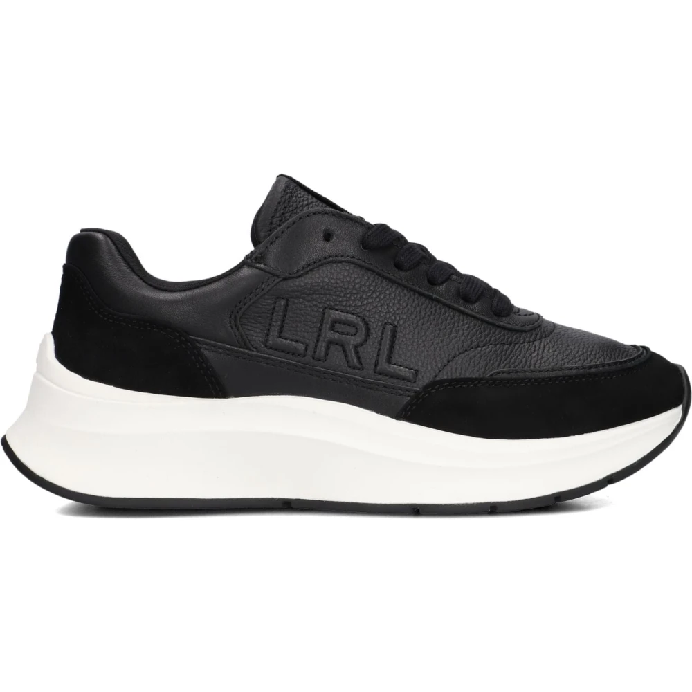 Ralph Lauren Women's Black Sneakers, 3 Uk, Trainers Franky