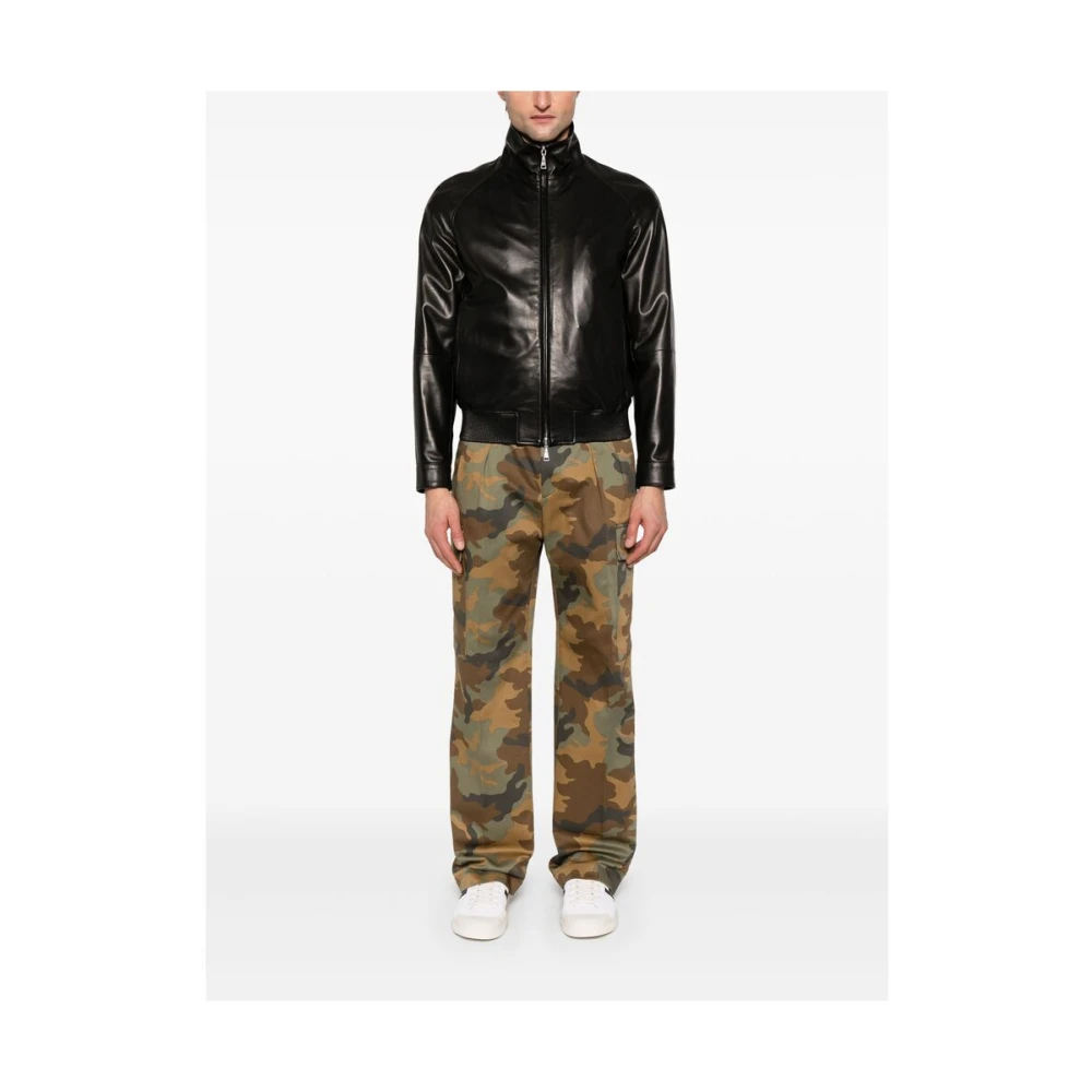 Tagliatore Leren jas Black Heren