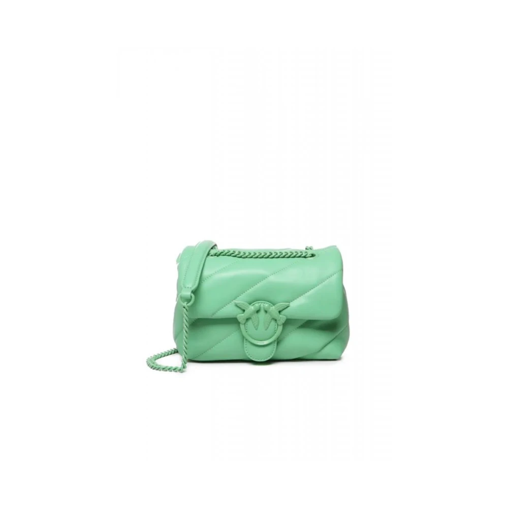 Pinko Women's Green Mini Love Bag Puff