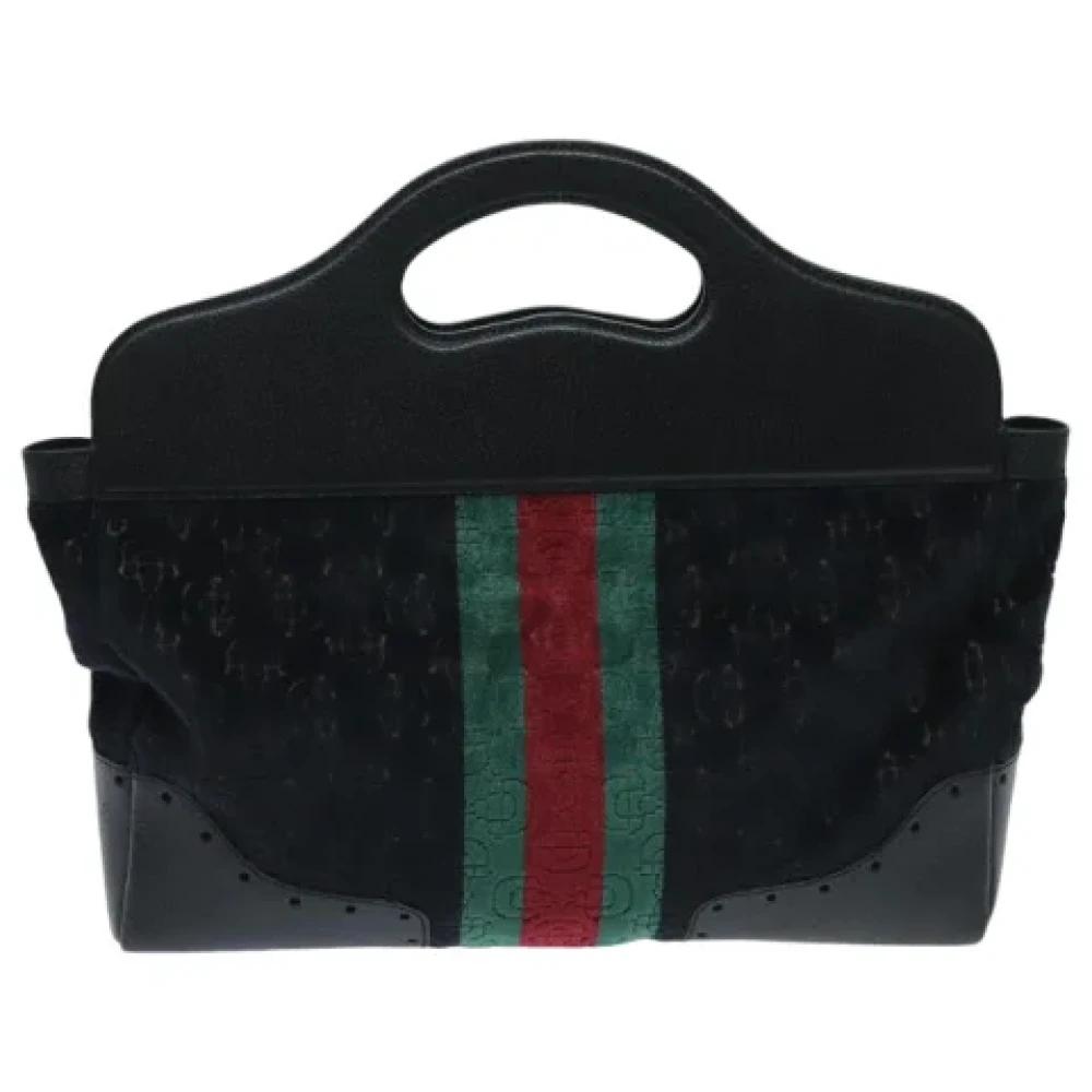 Gucci Vintage Pre-owned Fabric gucci-bags Black Dames