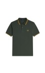 polo-logo-vert-coton-manches-courtes