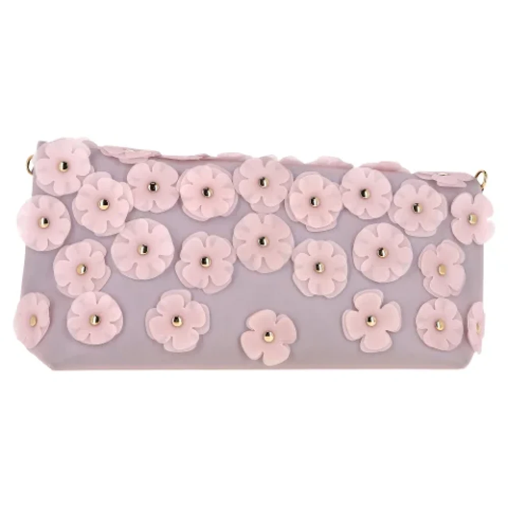 Burberry Vintage Pre-owned Rubber handbags Purple Dames