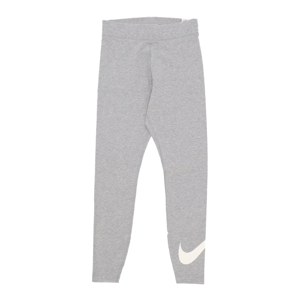 Nike High-Waisted Swoosh Leggings Gray Dames