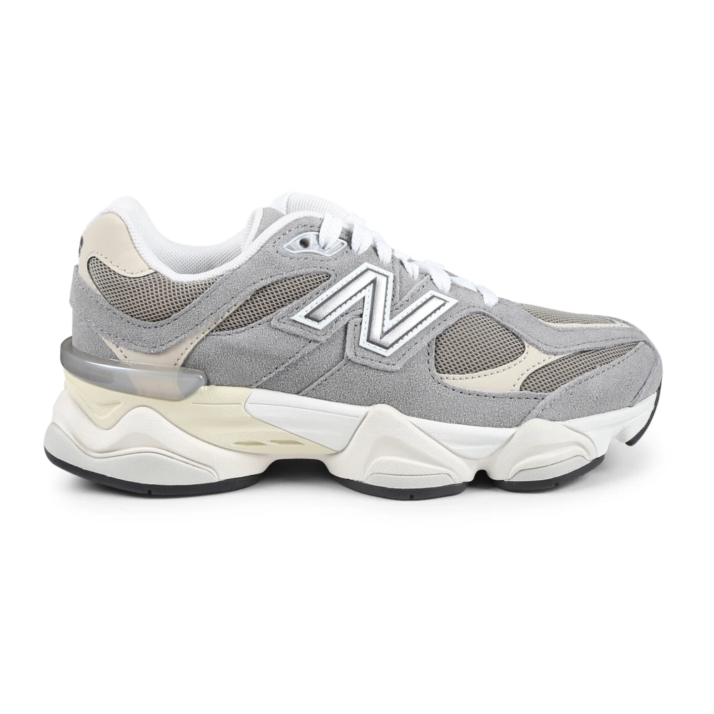 New Balance Grey Leather And Mesh Trainers - Unisex - Kids Sneakers - Gray - 38 Eu - Kids