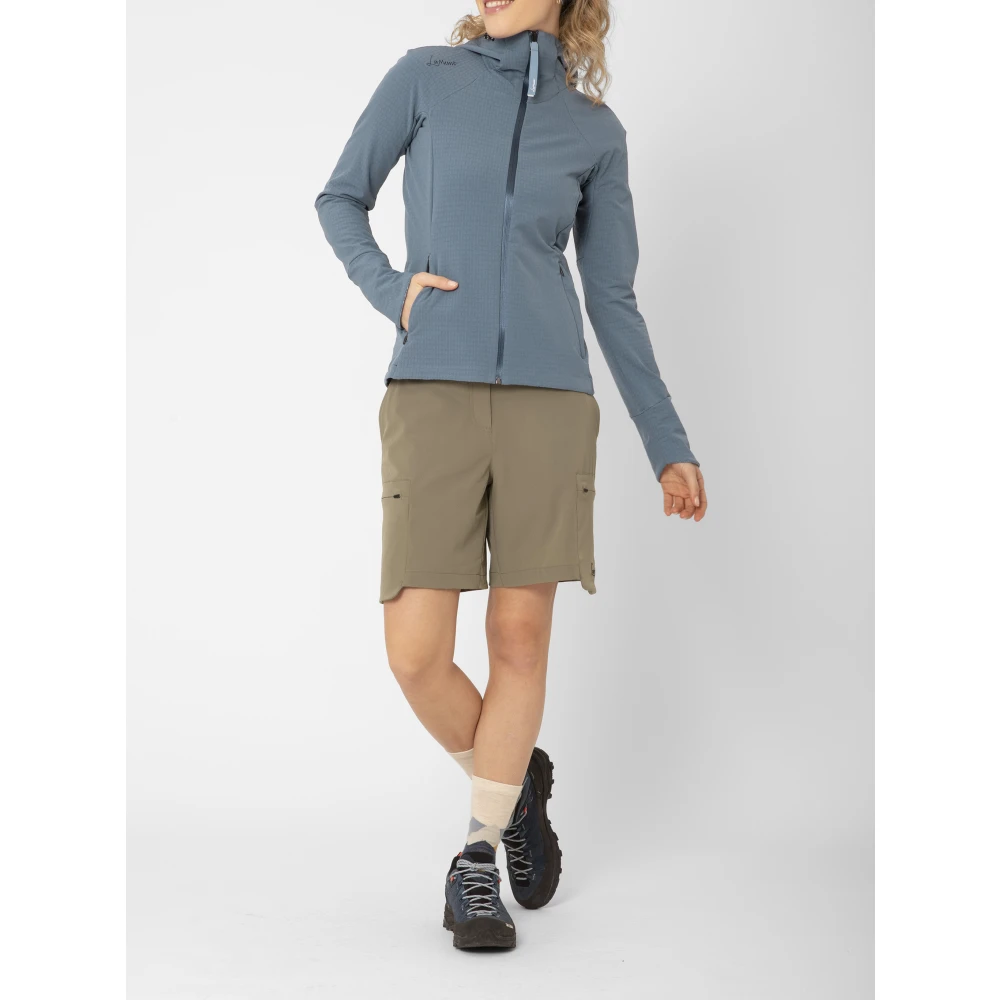 LaMunt Blauwe Fleece Jas met Volledige Rits Blue Dames