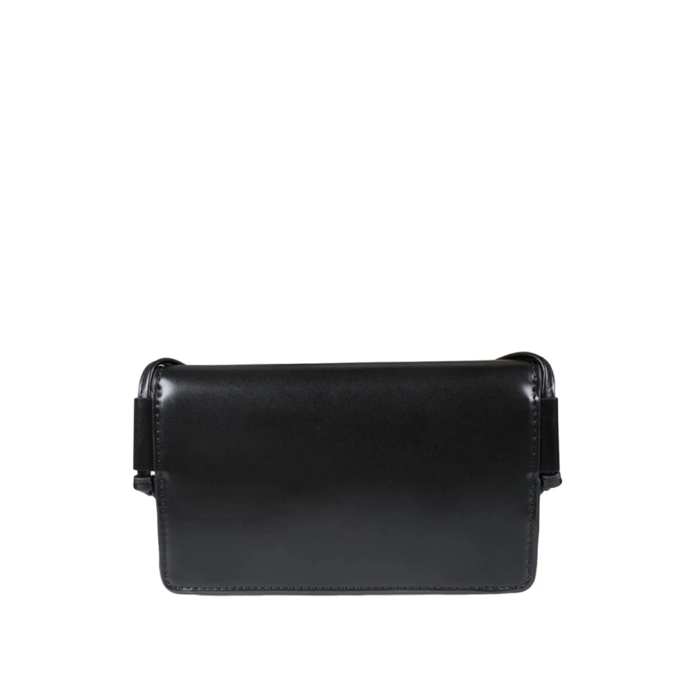 Marni Eco Leren Crossbody Tas Black Dames