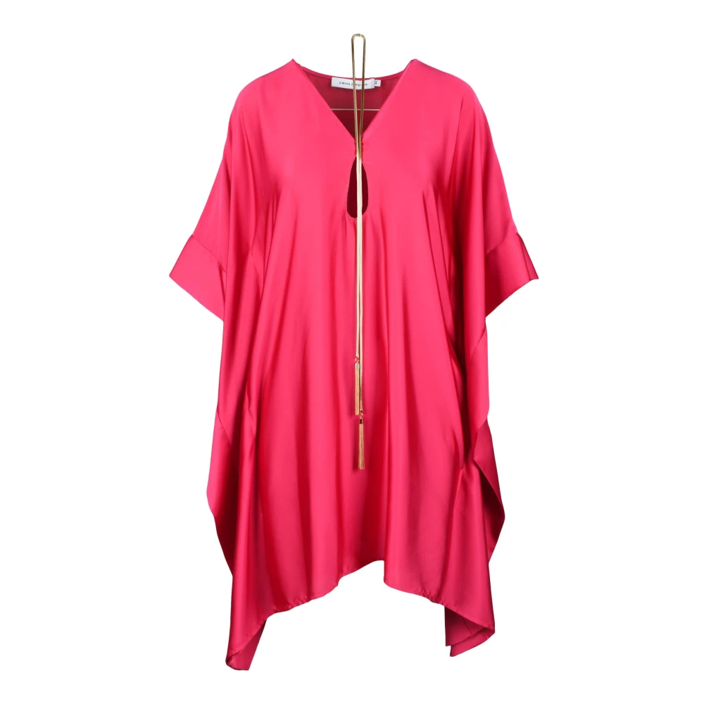 Simona Corsellini Elegante Polyester Jurk Pink Dames