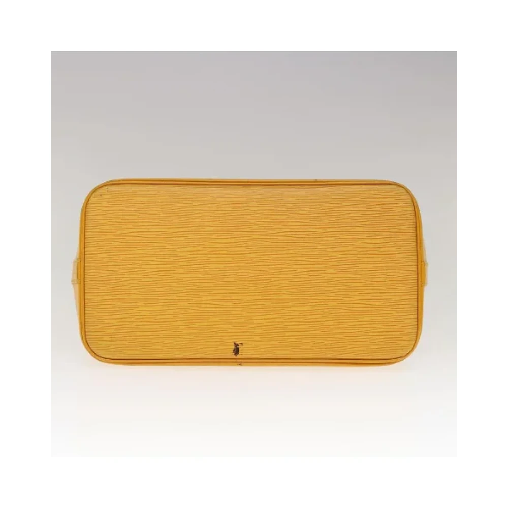 Louis Vuitton Vintage Pre-owned Leather handbags Yellow Dames