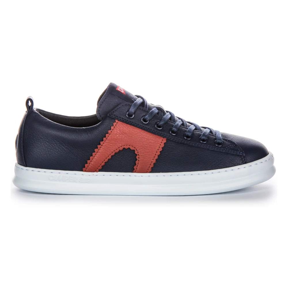 Camper Men's Blue Sneakers,, Navy Brown Runner Trainers Size 11 Uk
