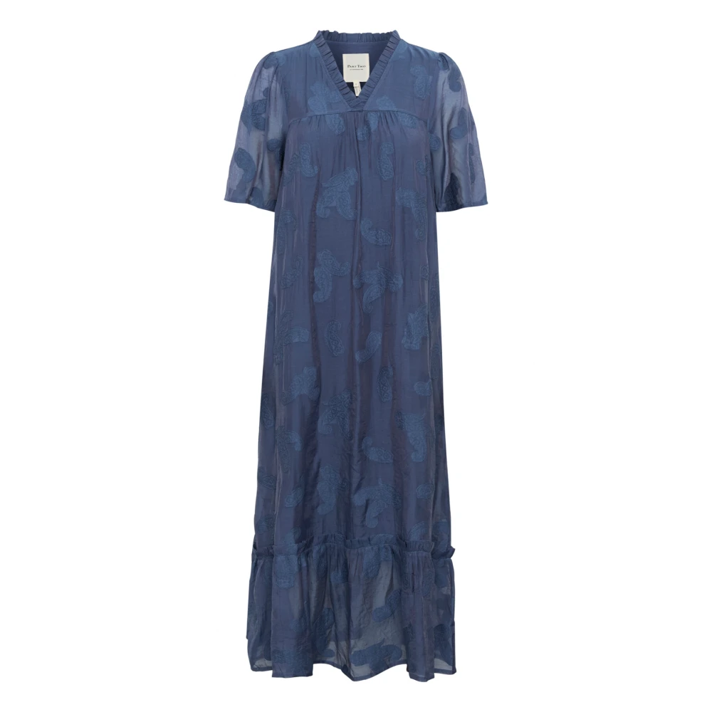 Part Two Women's Blue Midi Dresses, L, Elegant Oceana Dress