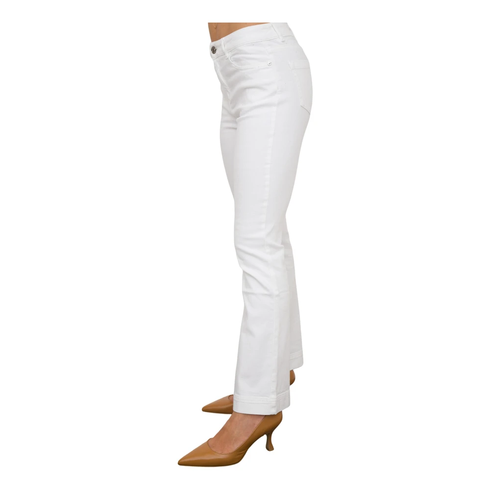 Nenette Witte Bull Tinto Trombetta Broek White Dames