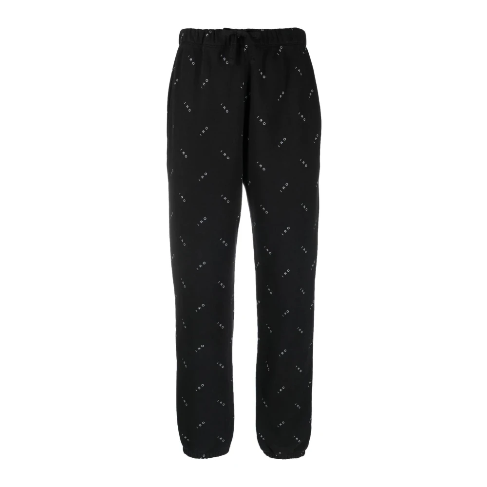 Iro Black Straight Trousers - Female - Straight Trousers - L - Trousers