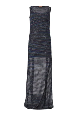 Striped Sequin Maxi Dress