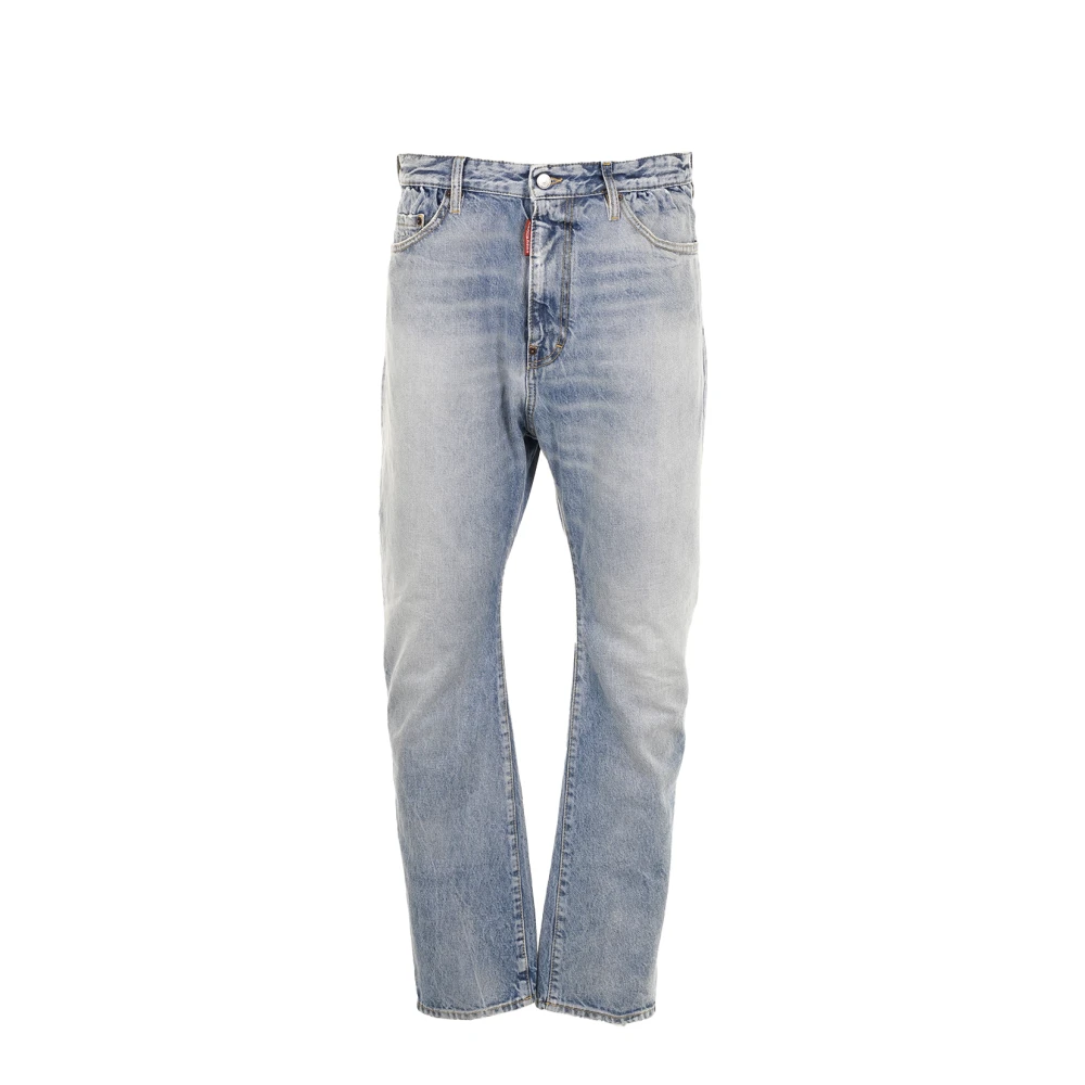 Dsquared2 Blue London Bro Jeans - Male - Straight Fit Jeans - 2XL - Jeans