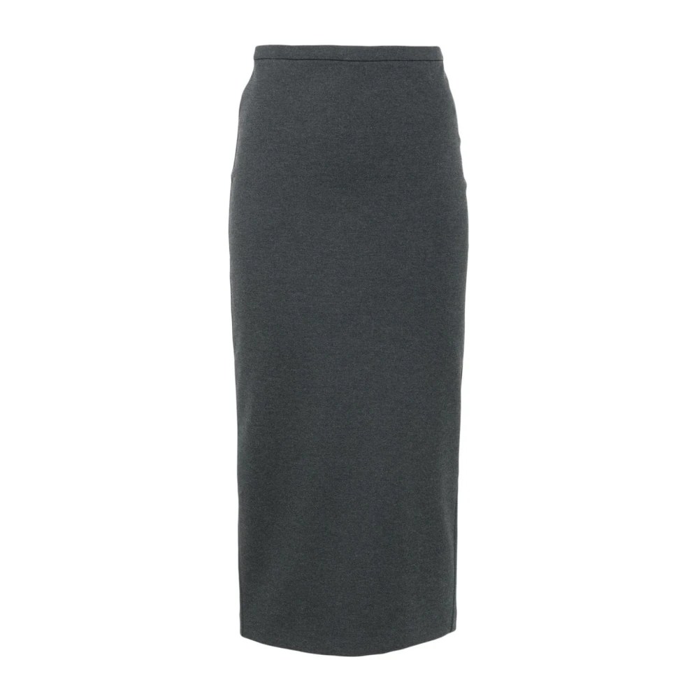 Pinko Grijze Stretch Viscose Pencil Rok Gray Dames