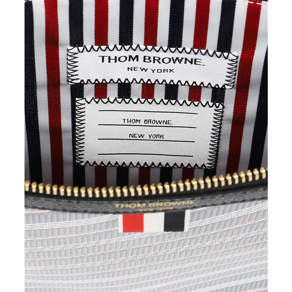 Thom Browne Gestreepte Aktetas met Leren Inzetstukken Multicolor Heren